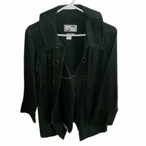 TRIA green cotton fall jacket medium